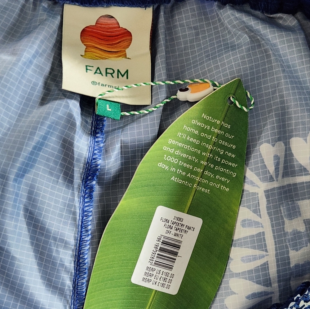 New!FARM‎ Rio Flora Tapestry Pants - Picture 14 of 16